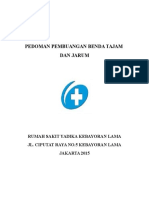 Cover Pedoman Pembuangan Benda Tajam