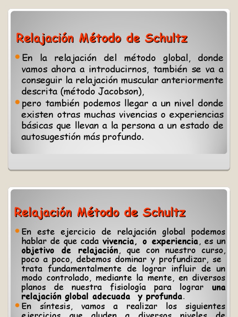 Relajación Profunda con el Método Schultz | PDF | Músculo | Respiración