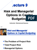 lecture 9 Risk and Managerial Options in Capital Budgeting (1).ppt