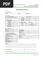 Coating and Blasting Daily Report