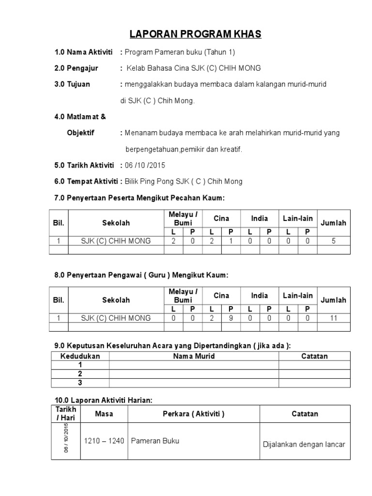 Laporan Pameran Buku Pdf