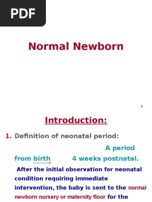 Normal Newborn Pp Final Infants Hypothermia