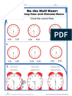 Half Hour Telling Time Malcolm Mouse PDF
