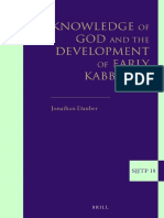 Dauber-Knowledge of God and The Development of Early Kabbalah