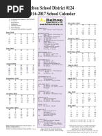 2016-2017 School Year Calendar Option B | PDF | Academic Term | Educational  Organizations