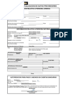 Formulario Act Proveedores