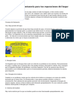 Siete Consejos de Fontaner?a para Tus Reparaciones Del Hogar