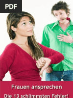 Frauen ansprechen - Die 13 schlimmsten Fehler!