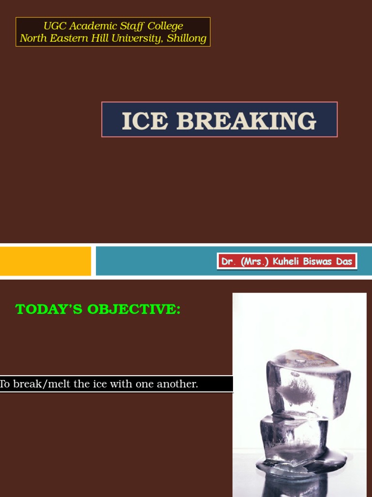 Effective Ice-Breaking Techniques | PDF