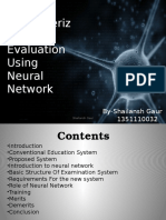 Computerized Paper Evaluation Using Neural Network