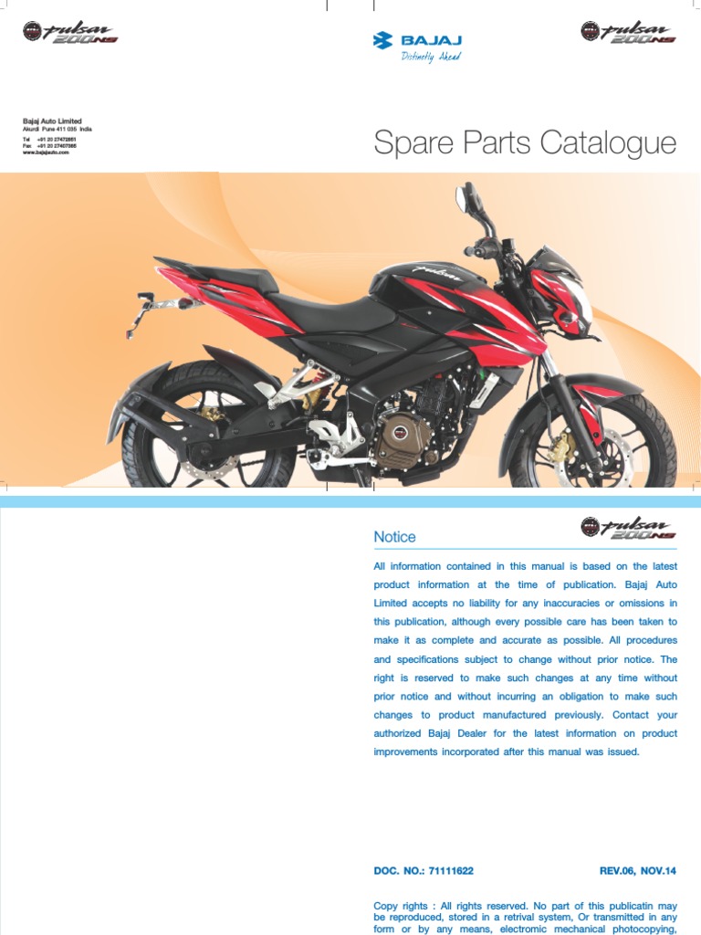 bajaj rs 200 spare parts