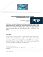 O Uso de Pronomes de Primeira Pessoa Em Artigos Acadêmicos