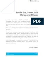 Instalar SQL Server 2008 Management Studio
