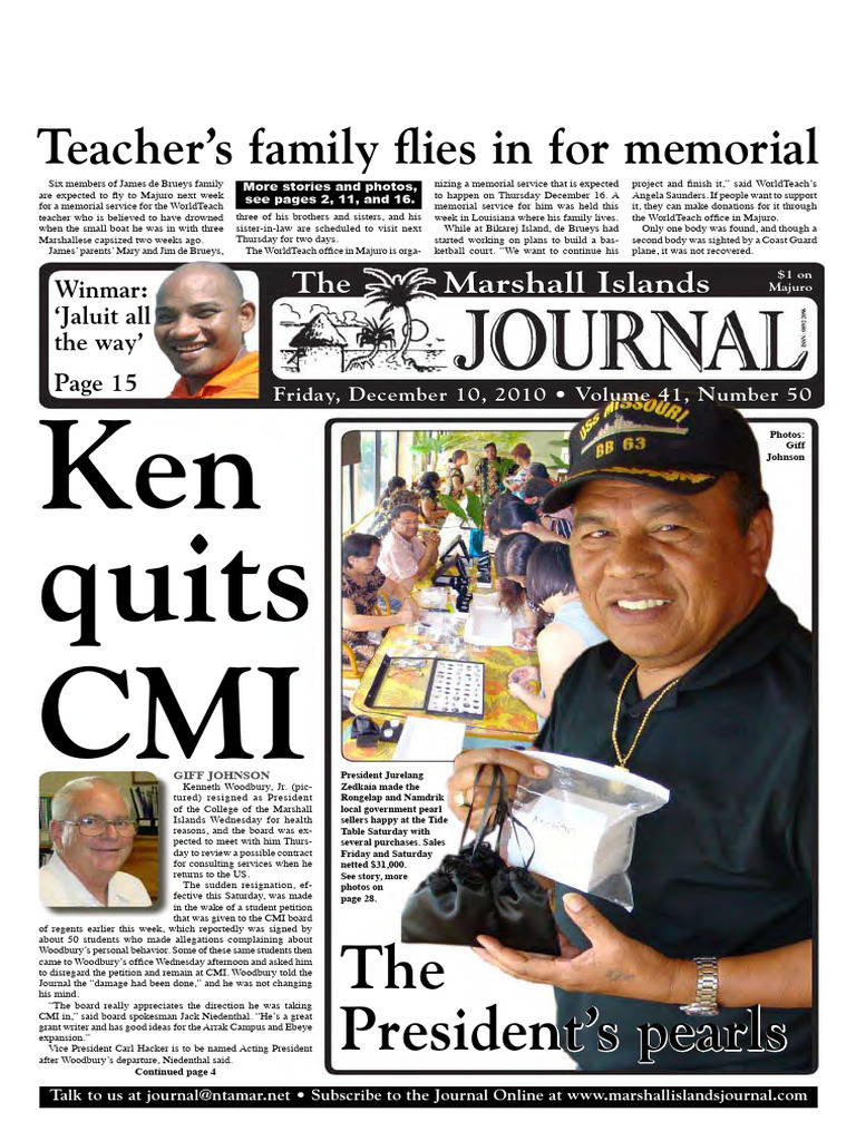 Marshall Islands Journal 12 10 2010 PDF Marshall Islands Invoice