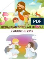 Kebaktian Anak Sekolah Minggu 20160806