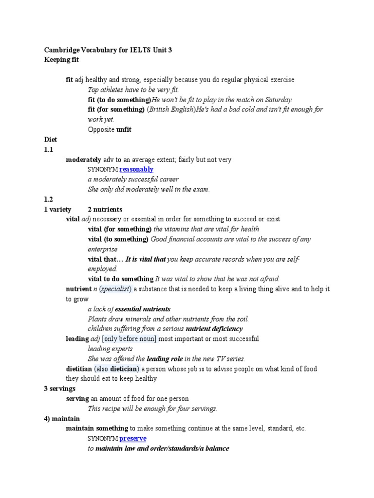 cambridge vocabulary for ielts unit 5