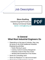IE Job Description: Steve Snelling