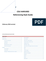 CDU Harvard: Referencing Style Guide