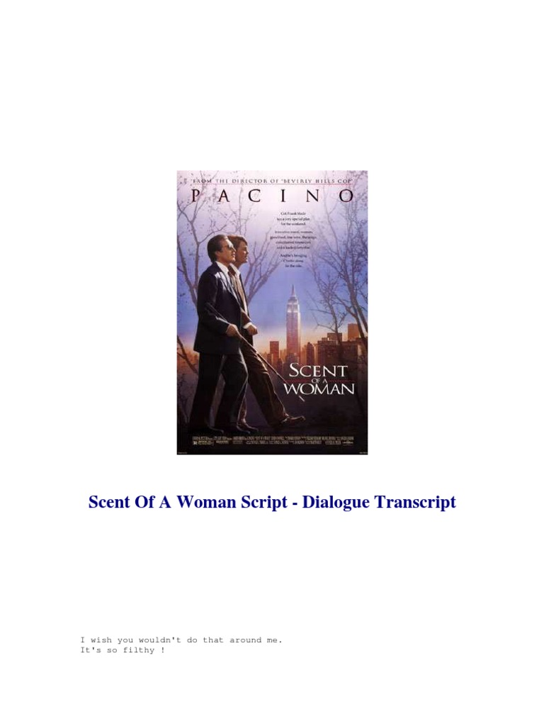 Scent of A Woman Script | PDF