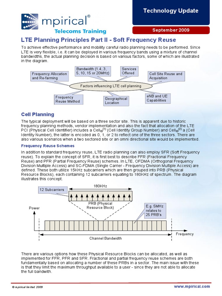 LTE Planning Principles Part II PDF | PDF | Cellular Network ...