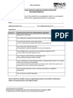 CAT D Application Checklist