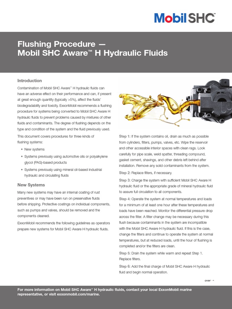 Hydrualics Flushing Procedure | PDF