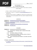 Notes On 111 Environmental Law - V1.4 - by Ketan Bhatt