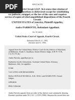 United States v. Andre Parrotte, 959 F.2d 232, 4th Cir. (1992)