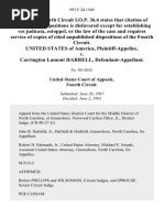 United States v. Carrington Lamont Harrell, 993 F.2d 1540, 4th Cir. (1993)