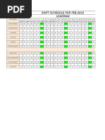 February 2025 Duty Roster | PDF