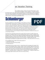 Schlumberger Vacation Training Program