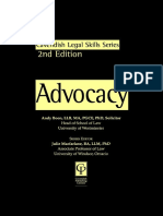 Andy Boon-Advocacy (Legal Skills Series) - 2nd Edition (1999)