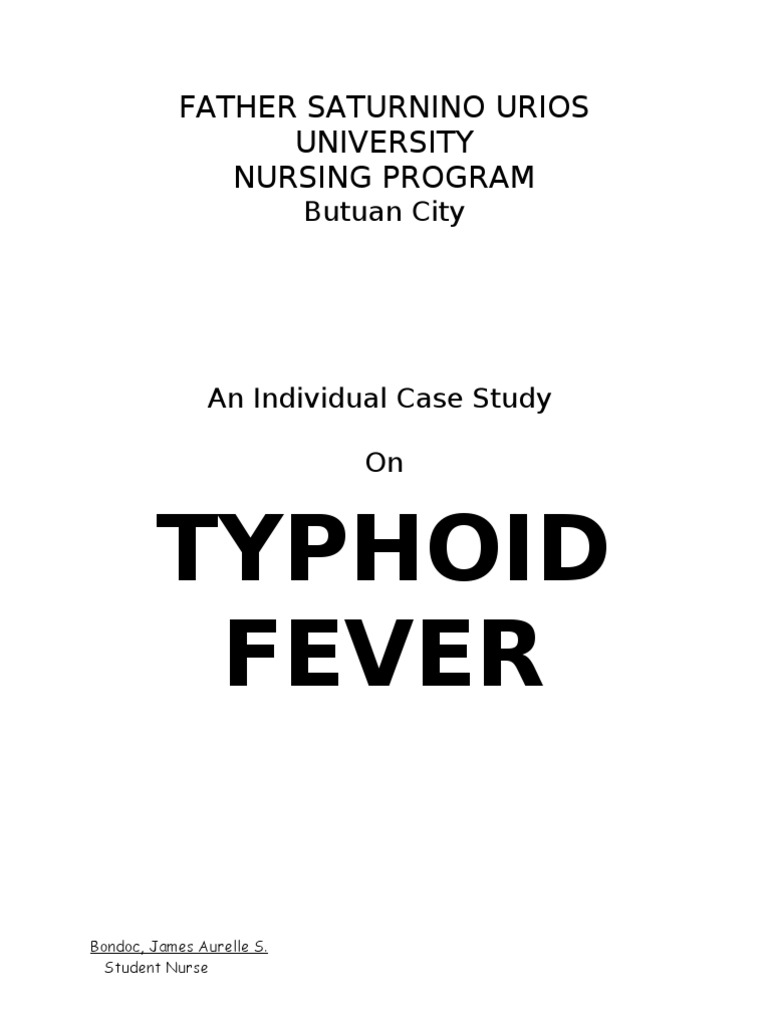 Literature review on typhoid fever picture