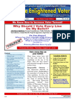 16-9E July 25 Issue - The Enlightened Voter - Vote Every Line On Ballot, Primaries, Voter Education