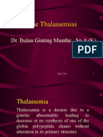 The Thalassemias: Dr. Bulan Ginting Munthe., Sp.A (K)
