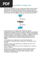 Traffic Shaping Using PfSense in Bridged Mode