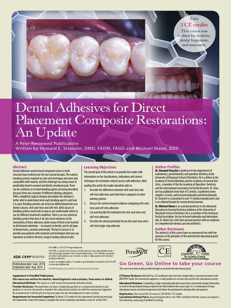 Dentsplay Adhesives | PDF | Dental Composite | Human Tooth