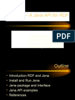 Jena - A Java API For RDF