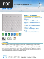 ZTE H188A AC1200 Router Overview | PDF | Wi Fi | Ieee 802.11