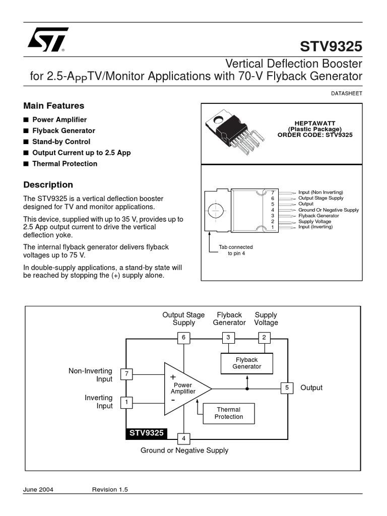 STV9325 | PDF | Amplifier | Electromagnetism