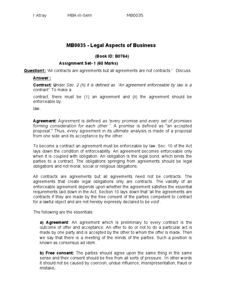 AKA - Legal - Set 1 | PDF | Guarantee | Breach Of Contract