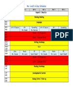 Ms Lund - Weekly Schedule 2016