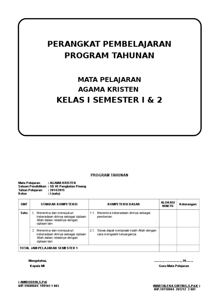 Program Tahunan Kristen