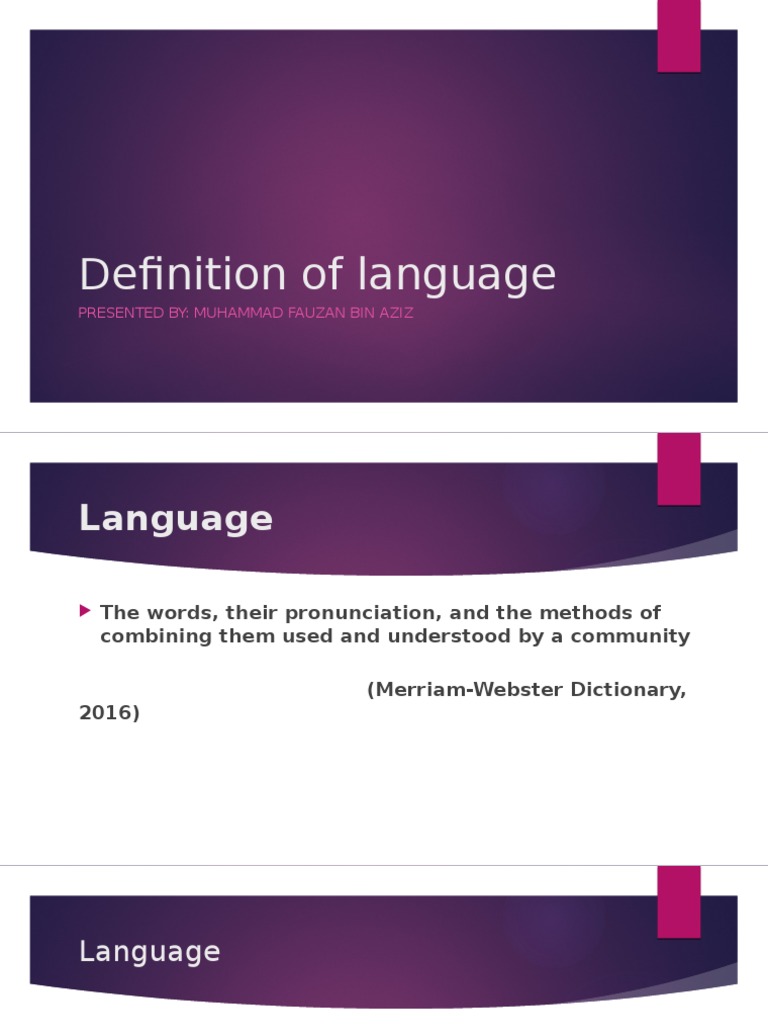 Understanding Language Definitions | PDF | Language Arts & Discipline ...
