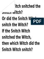 Snich Witch