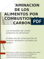 Contaminacion de Los Alimentos Por Combustion de Carbon