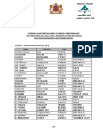 Compt Agrees Liste Admis Région