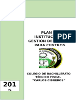 Plan Institucional de Gestión de Riesgos para El Colegio de Bachillerato Técnico Fiscal