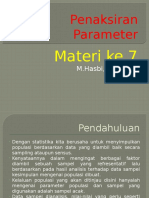 Penaksiran Parameter Materi 7