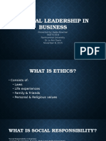 ETHICAL LEADERSHIP BUSINESS